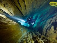 Arctic cave diving